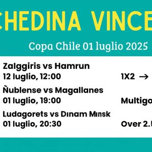 Schedina Vincente – Champions League Qualifiers 9 luglio 2025 (❌Persa)