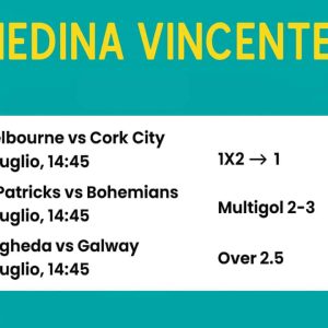 Schedina Vincente – Campionato Irlandese 04.07.2025 (❌Persa)