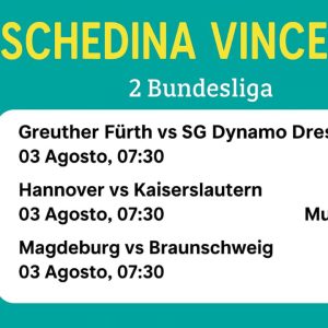 Schedina Vincente – 2. Bundesliga 03/08/2025 (❌ Persa)
