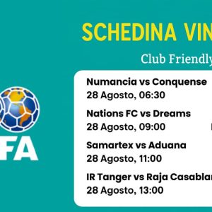 Schedina Vincente – Club Friendly – 28 Agosto 2025