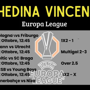 Schedina Vincente – Europa League 02 Ottobre 2025